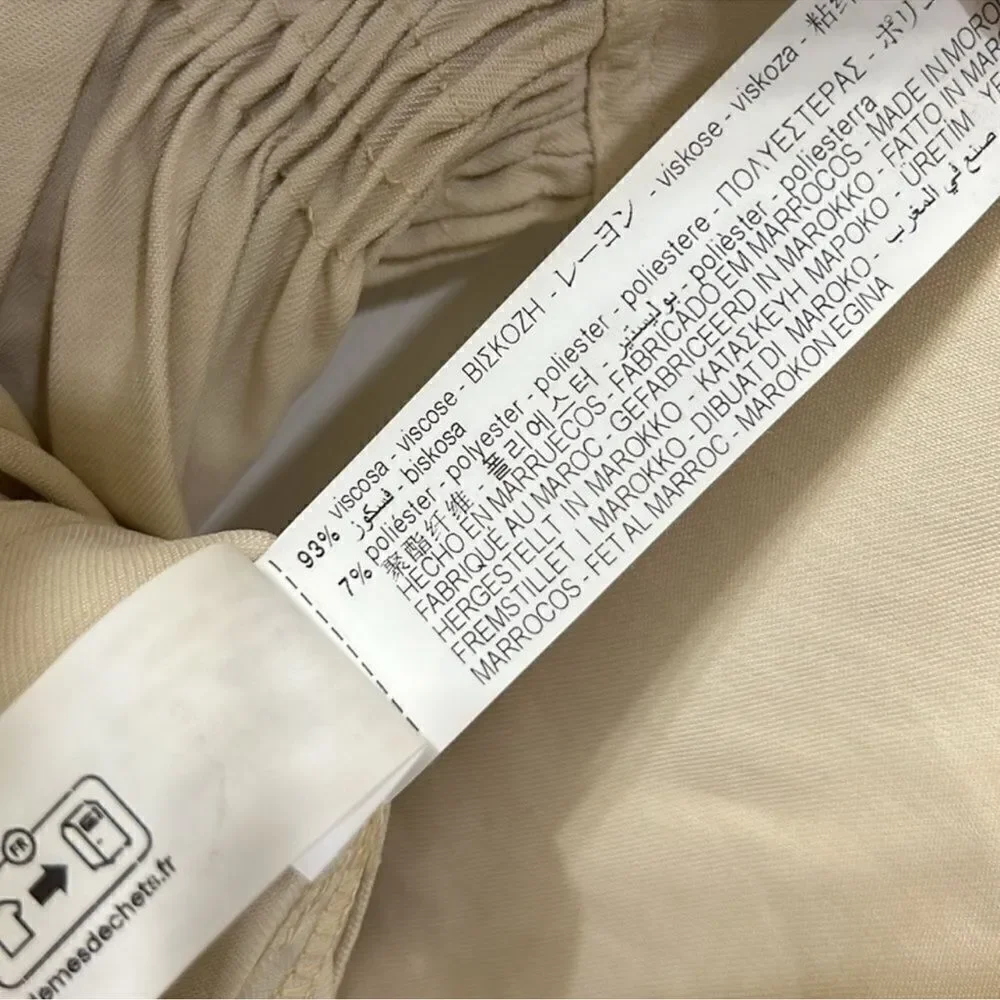 Zara Cream/Beige Kids Girls Shirt Dress(Size 11-12yrs)